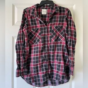 Miss plaid flannel button up